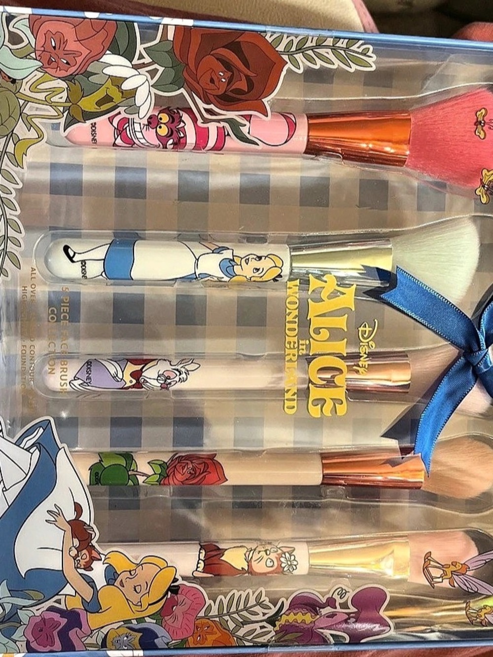 Disney Alice in Wonderland 5-Piece Face Brush Collection Multicolor